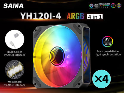 SAMA YH120-4 PC Cooling Fan